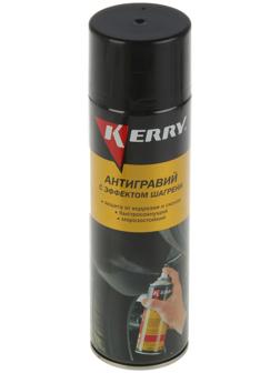 Антигравий Kerry защита от коррозии и сколов с эффектом шагрени, чёрный, 650 мл, аэрозоль