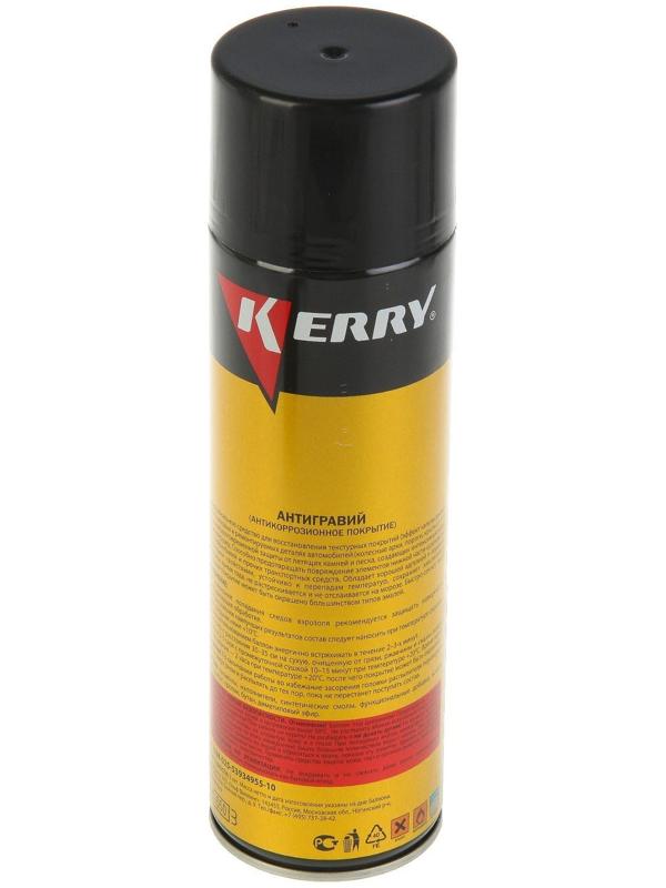 Антигравий Kerry защита от коррозии и сколов с эффектом шагрени, чёрный, 650 мл, аэрозоль