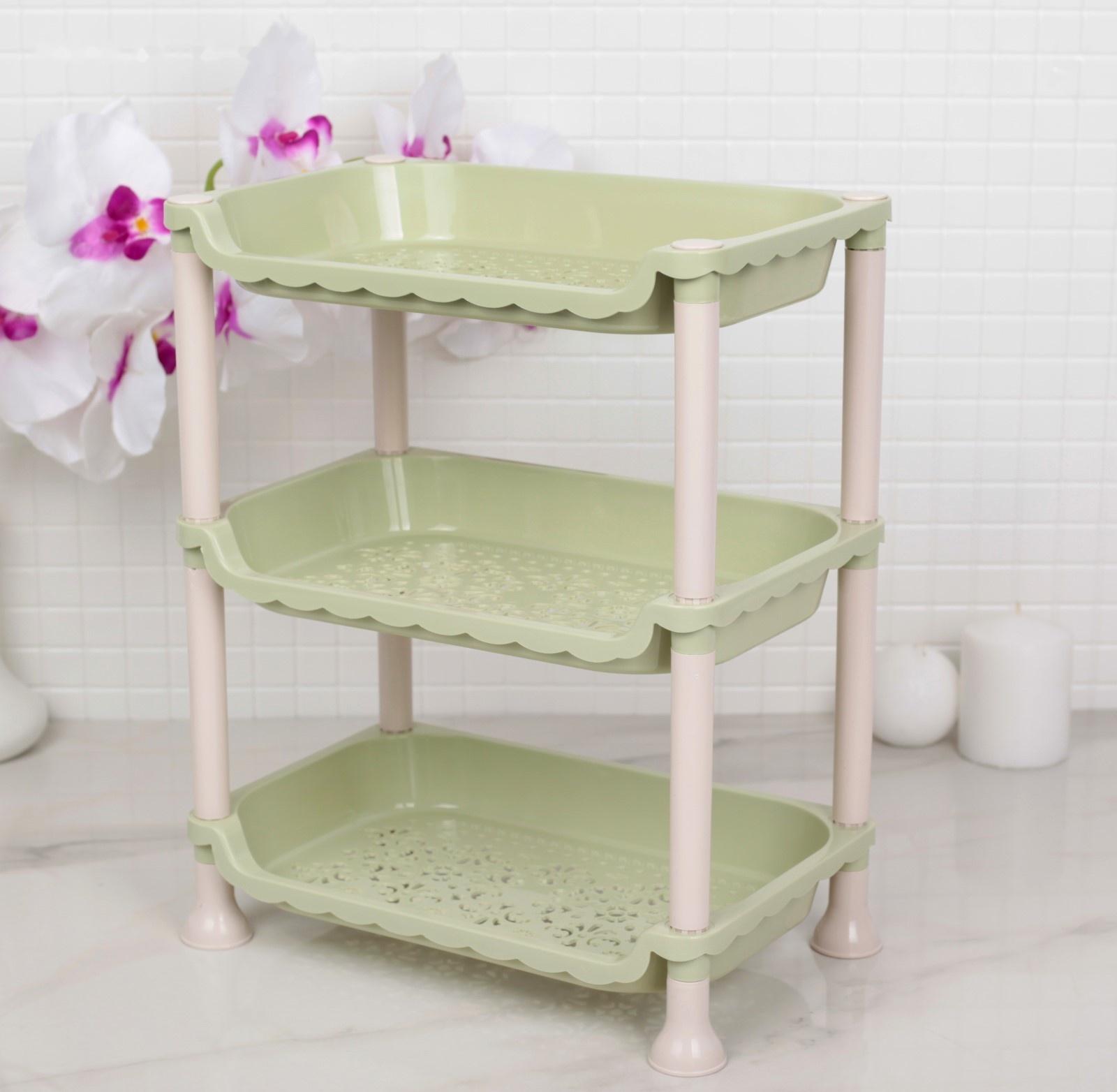Этажерка настольная 3-х секционная «Пастель», цвет МИКС