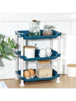 Этажерка настольная 3-х секционная «Пастель», цвет МИКС