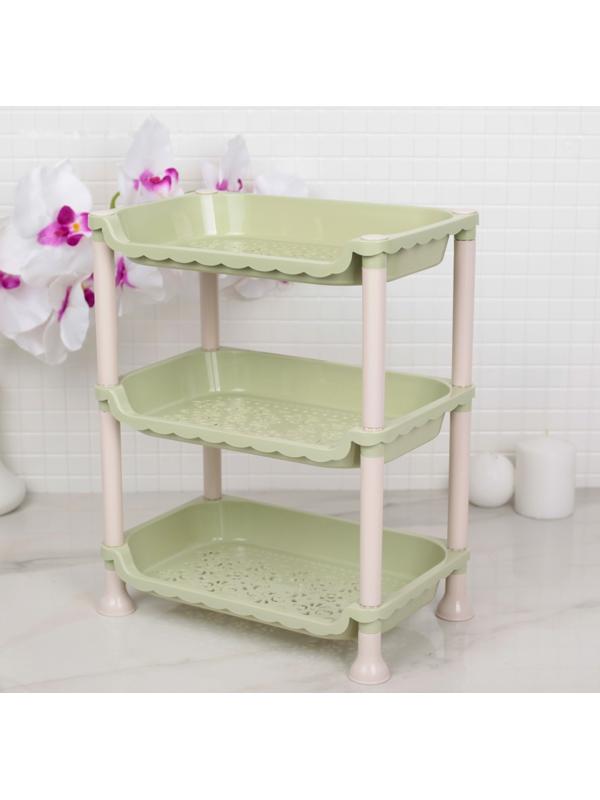 Этажерка настольная 3-х секционная «Пастель», цвет МИКС
