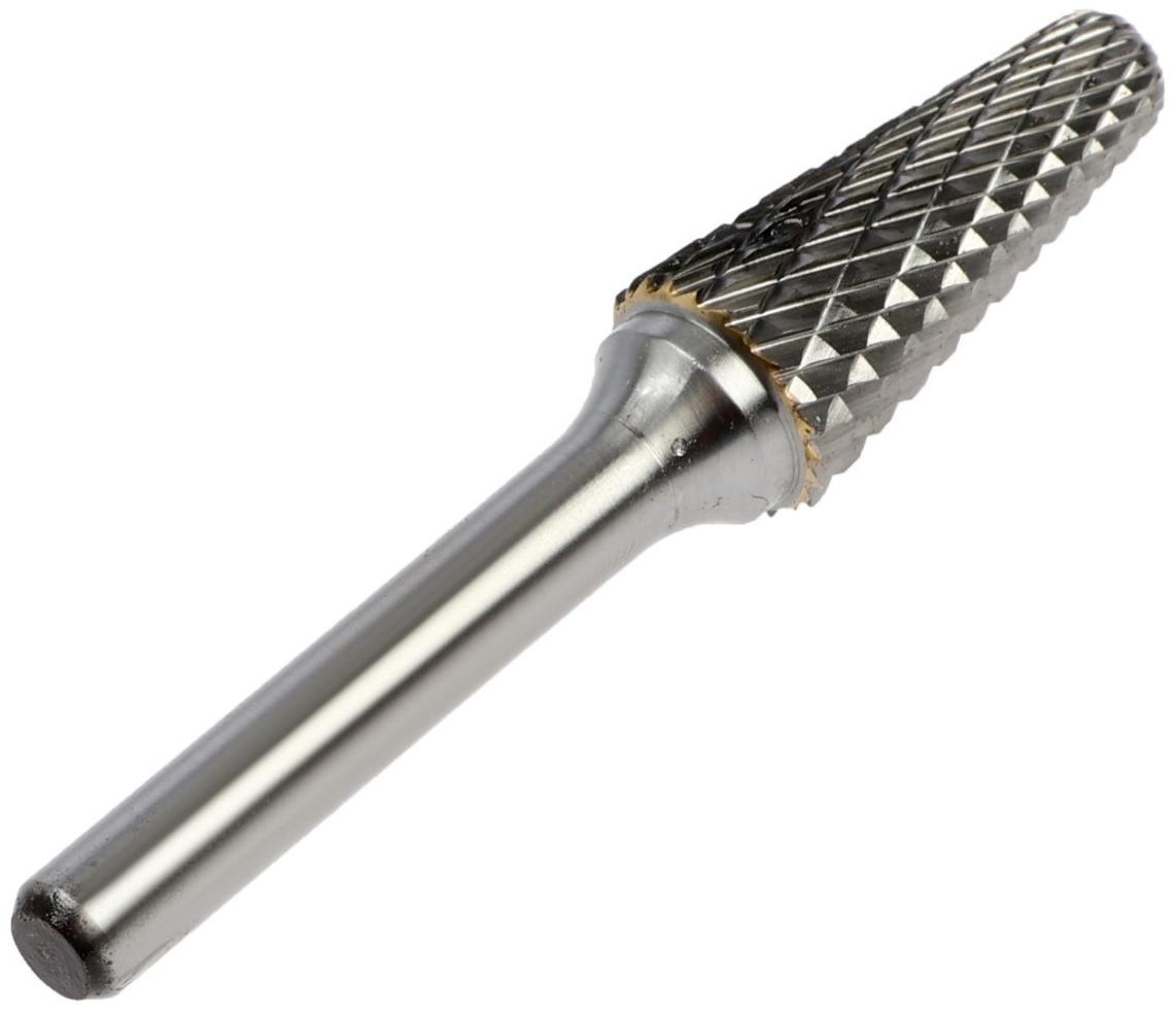 Борфреза ТУНДРА тип L коническая с закруглением 14 градусов, 12 x 28 мм, хвостовик 6 мм