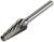 Борфреза ТУНДРА тип L коническая с закруглением 14 градусов, 12 x 28 мм, хвостовик 6 мм