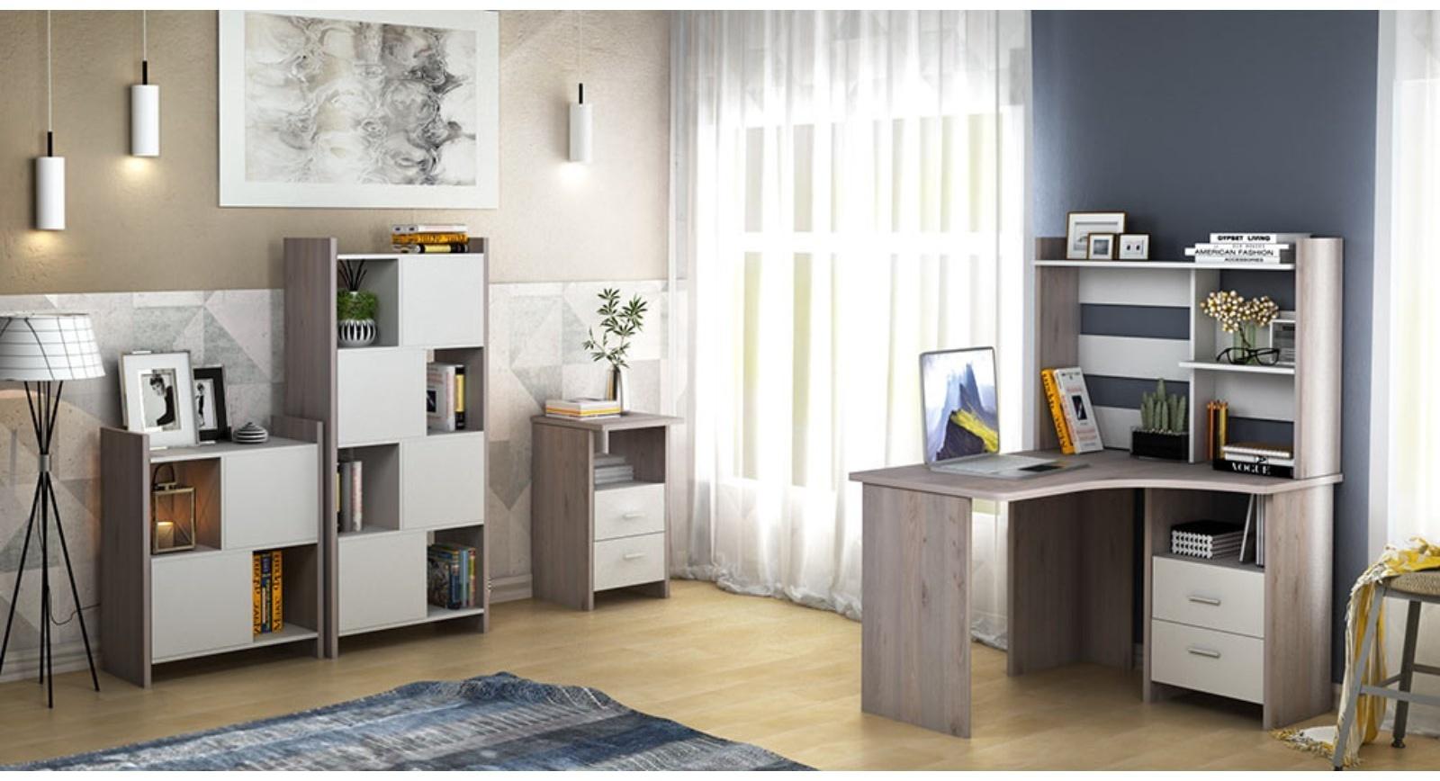 Тумба, 445 × 450 × 770 мм, цвет нельсон/белый