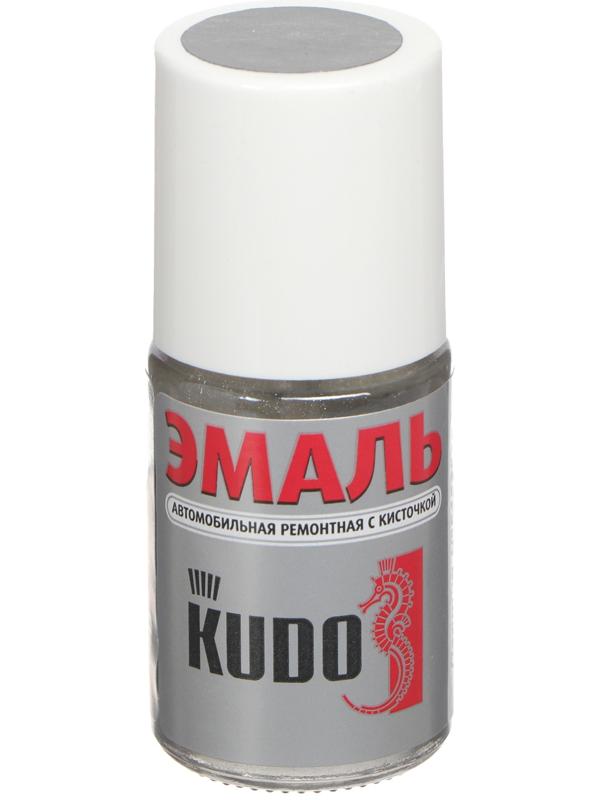 Эмаль Kudo автомобильная ремонтная  с кисточкой Снежная королева 690, металлик, 15 мл