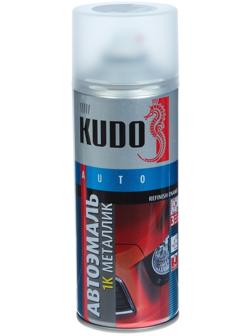Эмаль 1К KUDO автомобильная ремонтная металлизированная Снежная королева 690, 520 мл