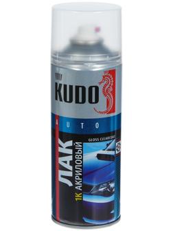 Лак Kudo автомобильный, акриловый, аэрозоль, 520 мл    KU-9010