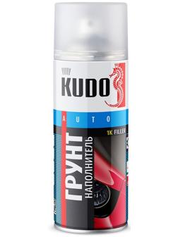 Грунт наполнитель акриловый 1К KUDO, 520 мл, красно-коричневый, аэрозоль