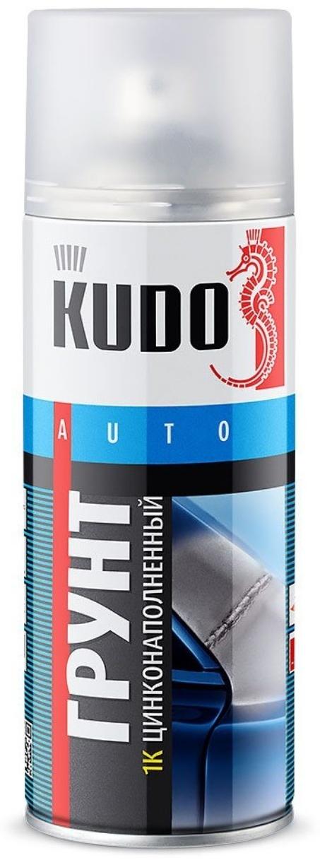 Грунт цинконаполненный 1К KUDO, 520 мл, серый, аэрозоль    KU-2301