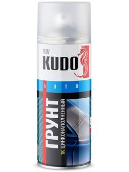 Грунт цинконаполненный 1К KUDO, 520 мл, серый, аэрозоль    KU-2301