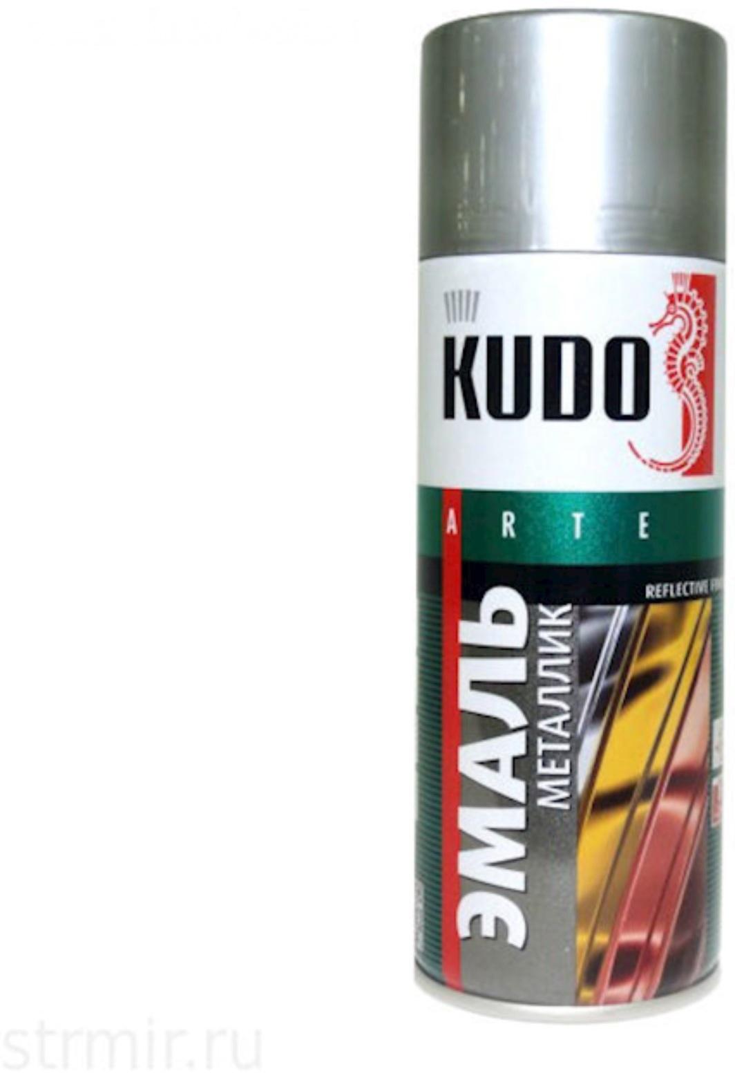 Эмаль 1К KUDO автомобильная ремонтная металлизированная Hyundai D01 Черный, 520 мл, KU-42355