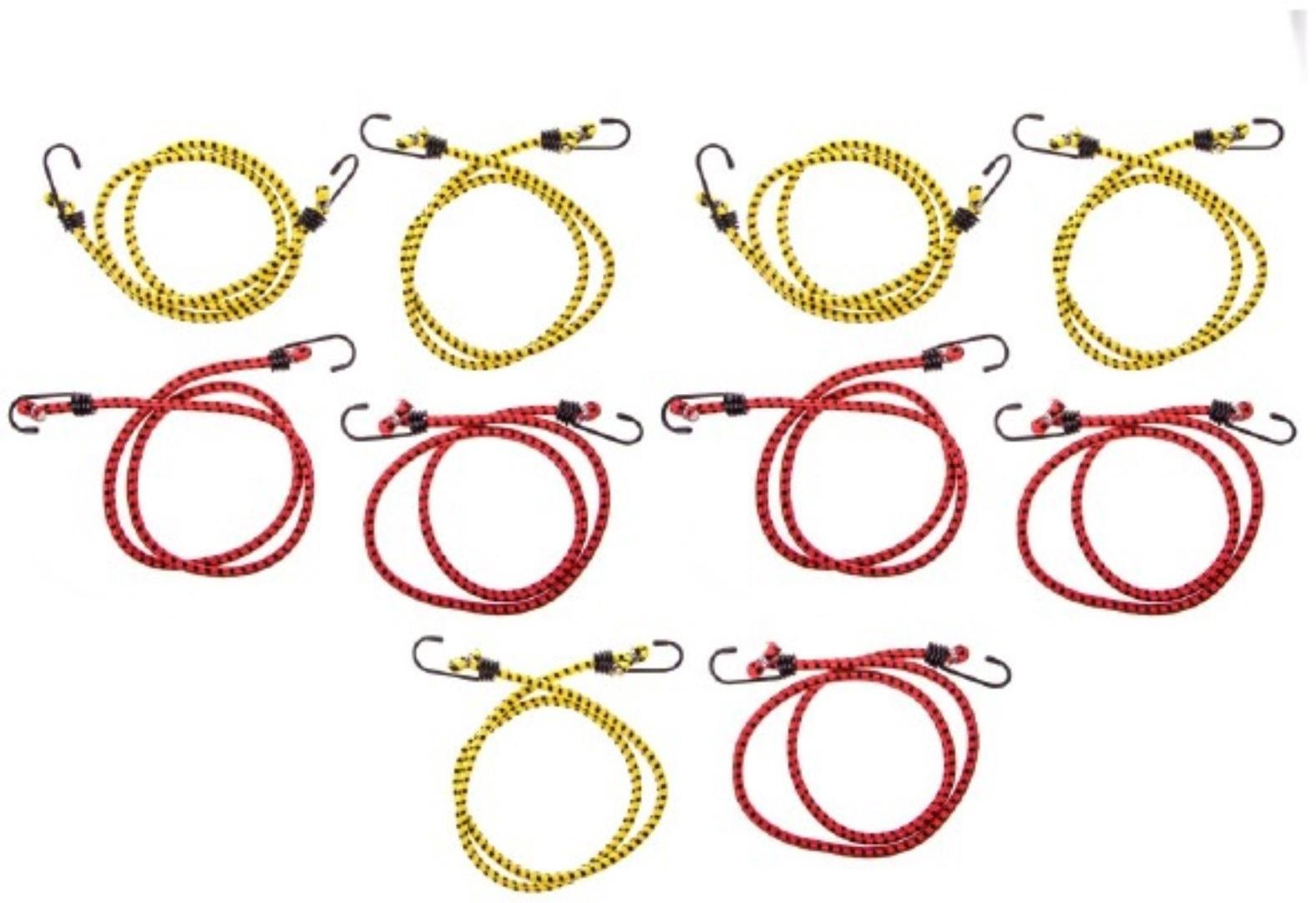 Резинка для крепления багажа Skyway, 100 см, d8 мм, металлические крючки, набор 10 шт S06001005