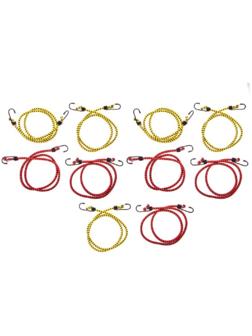 Резинка для крепления багажа Skyway, 100 см, d8 мм, металлические крючки, набор 10 шт S06001005