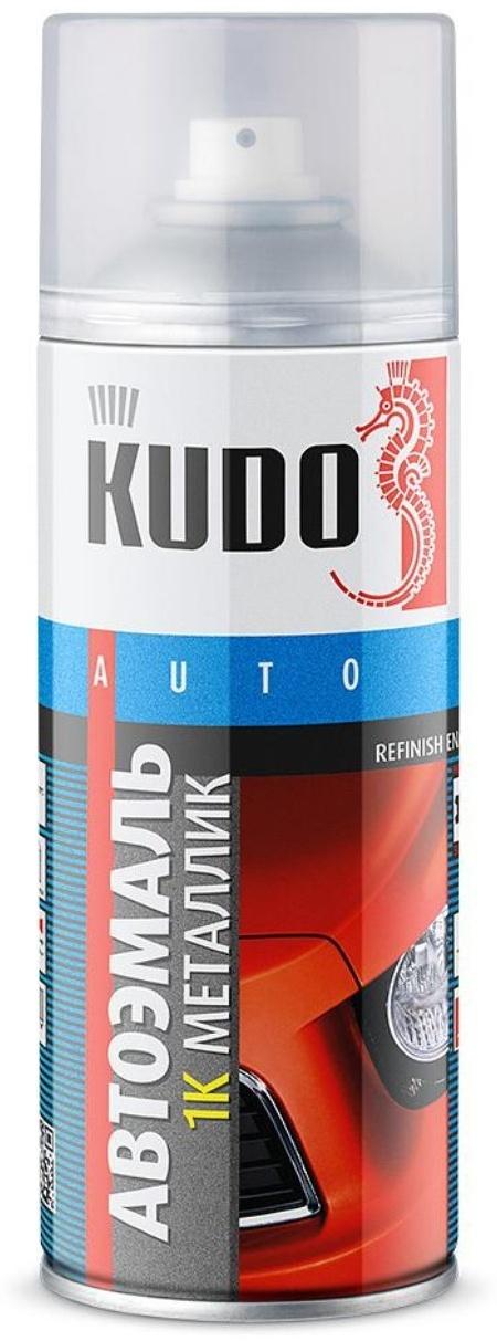 Эмаль 1К KUDO автомобильная ремонтная металлизированная Toyota 199 Silver, 520 мл, KU-42450