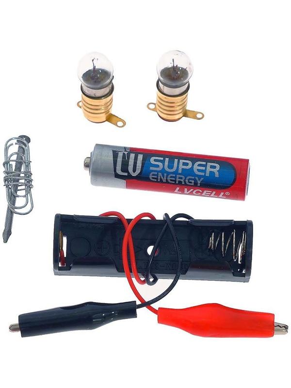 Набор для опытов «Опыты с лампочкой», в пакете