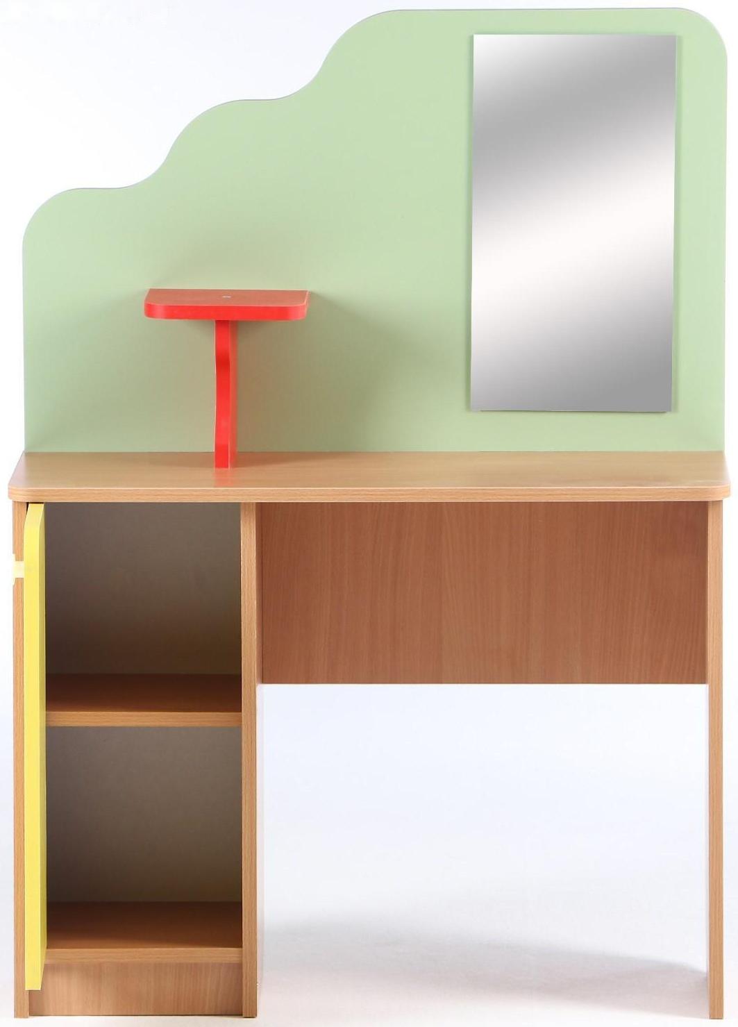 Парикмахерская, 800х300х1100, ЛДСП, корпус - бук, фасады - цветные