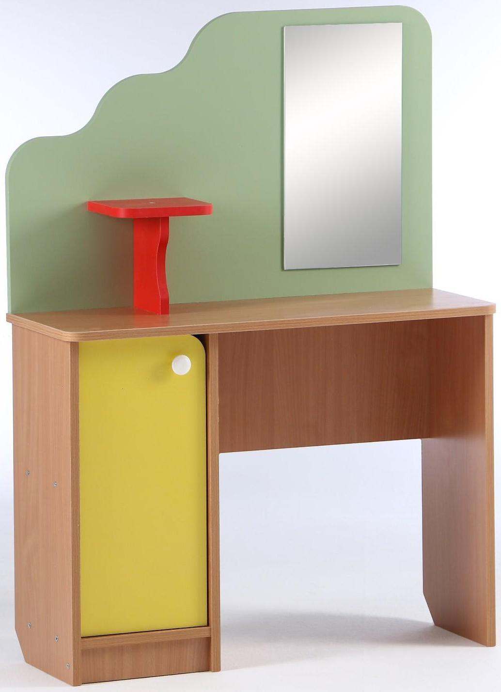 Парикмахерская, 800х300х1100, ЛДСП, корпус - бук, фасады - цветные