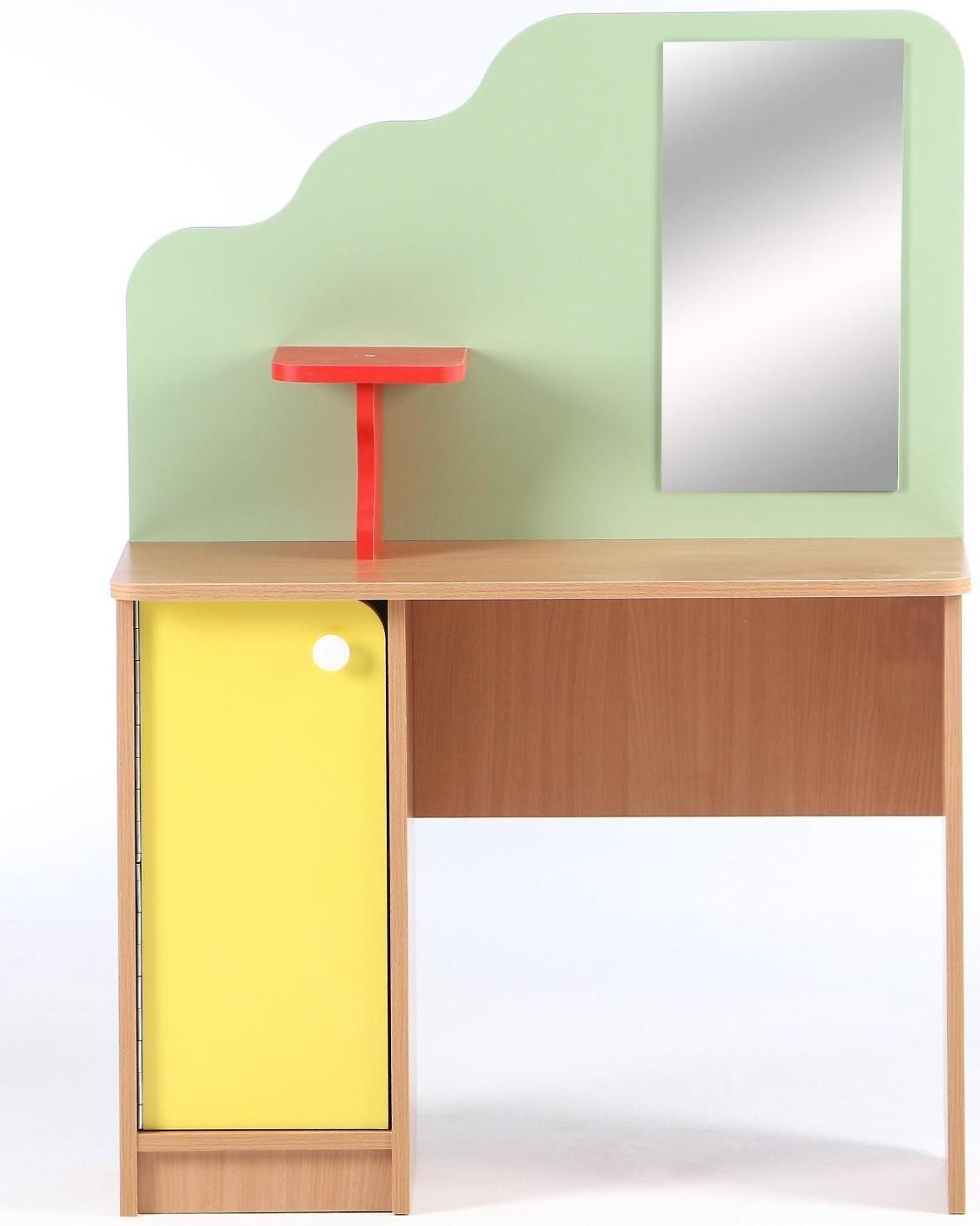 Парикмахерская, 800х300х1100, ЛДСП, корпус - бук, фасады - цветные