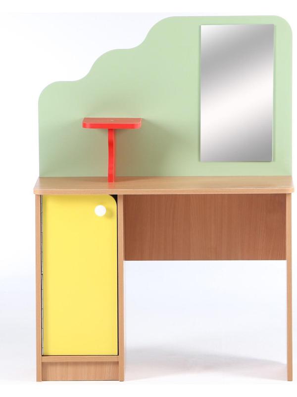 Парикмахерская, 800х300х1100, ЛДСП, корпус - бук, фасады - цветные