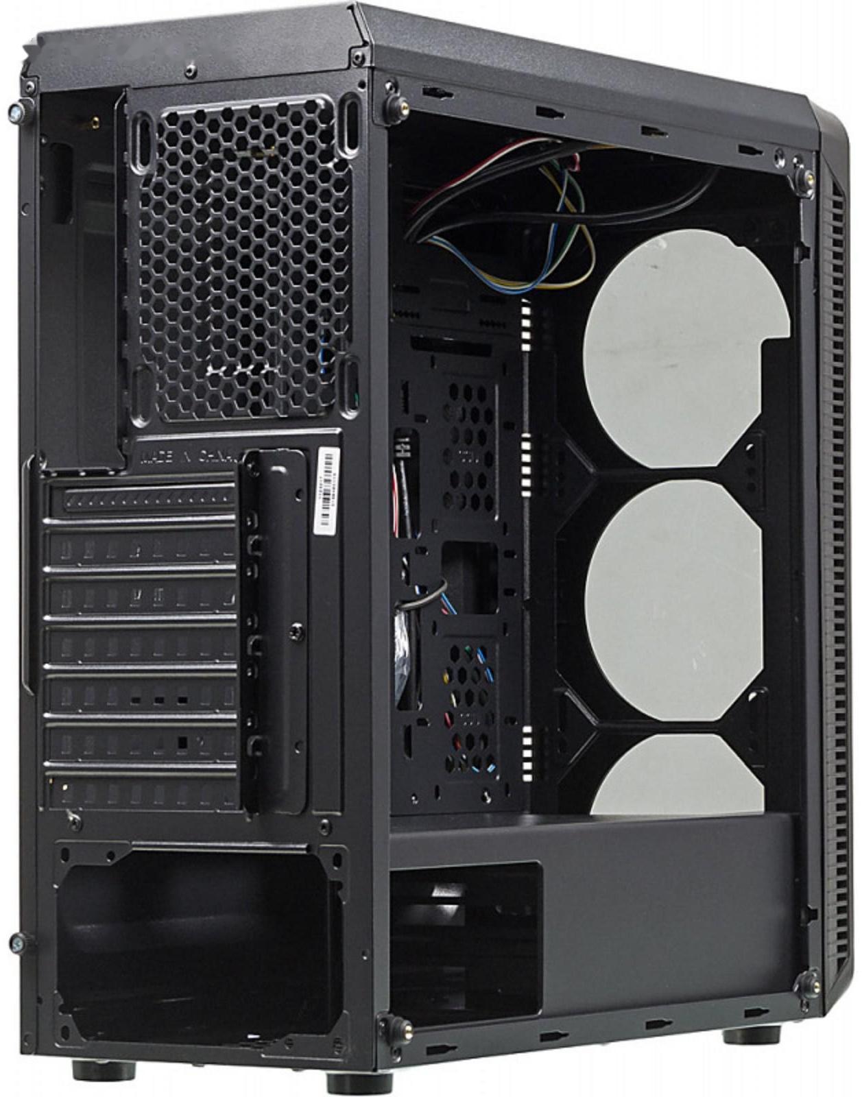 Корпус Accord JP-X, без БП, ATX, Midi-Tower, черный