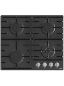 Варочная поверхность Gorenje G640EB, газовая, 4 конфорки, электроподжиг, чёрная