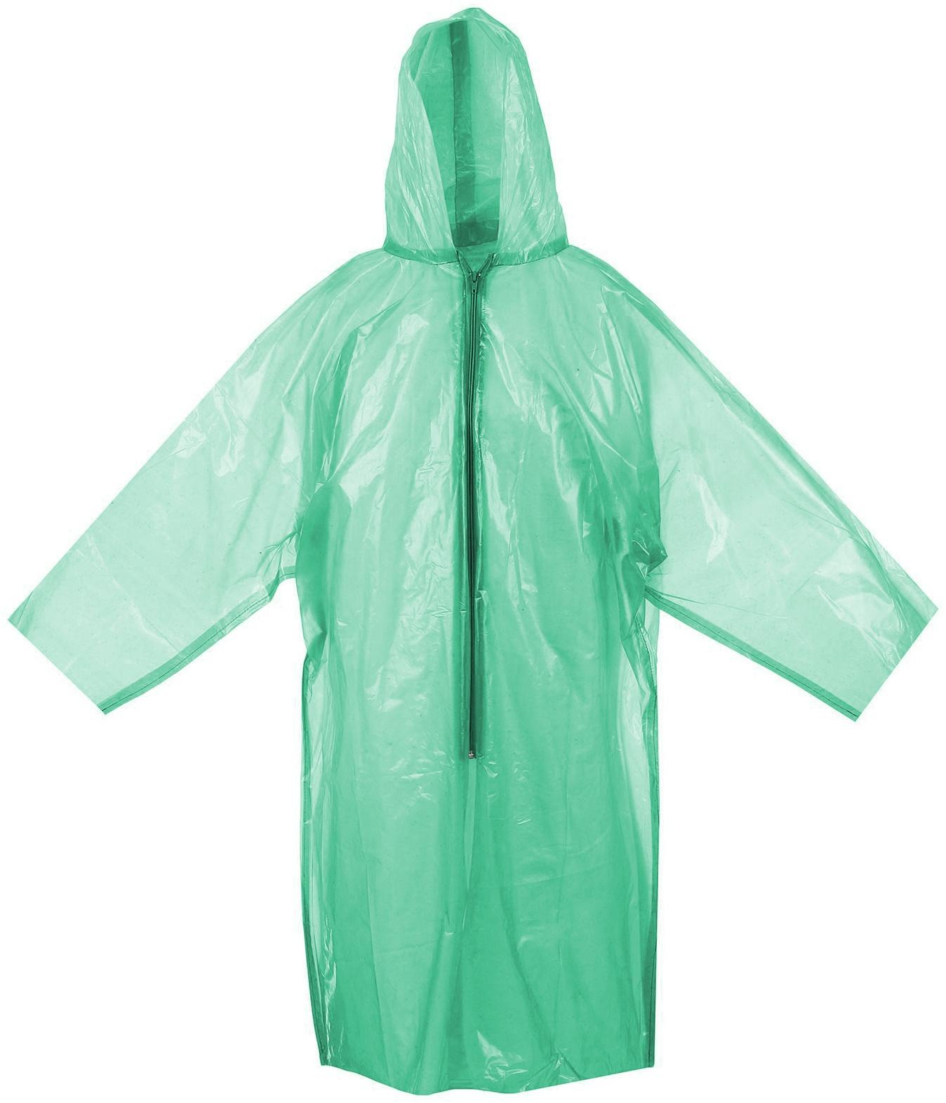 Дождевик на молнии, шитый (100 г ± 10%), р. 52-56, цвет МИКС