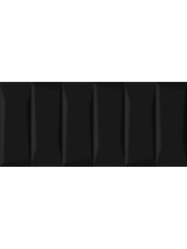 Плитка настенная Evolution кирпичи черный рельеф 200x440 (в упаковке 1,05 кв.м)