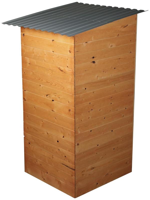 Туалет дачный, деревянный, 202 × 118 × 120 см, 3-го сорта, «МегаЭконом»