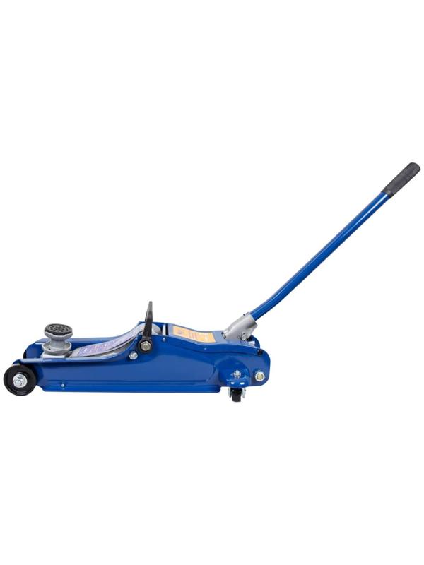 Домкрат подкатной KRAFT KT 820011, низкопрофильный, резиновая опора, кейс, h=80-360 мм, 2 т