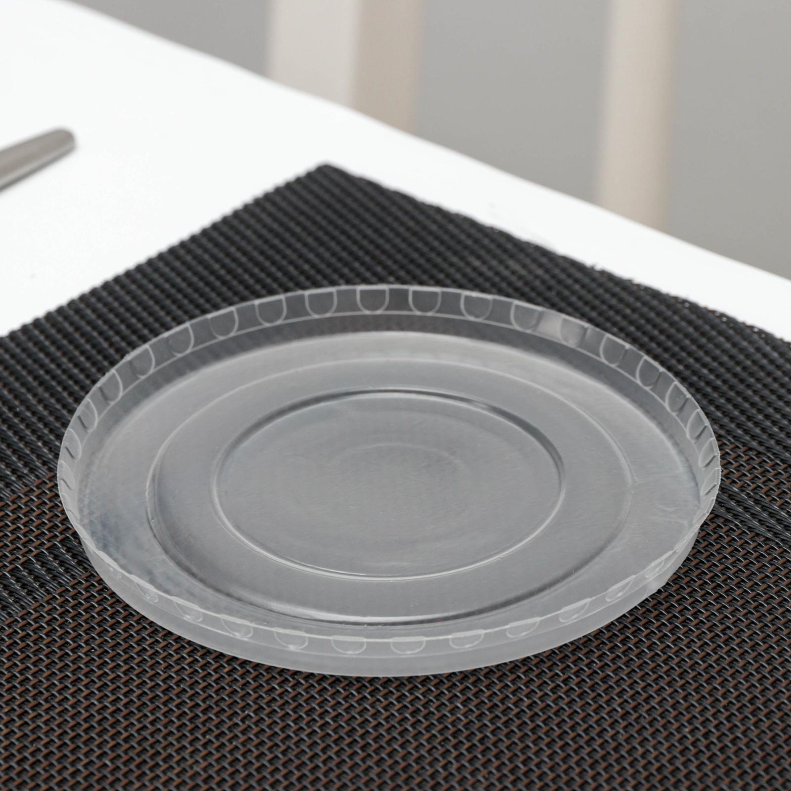 Крышка одноразовая, d=9 см, цвет прозрачный