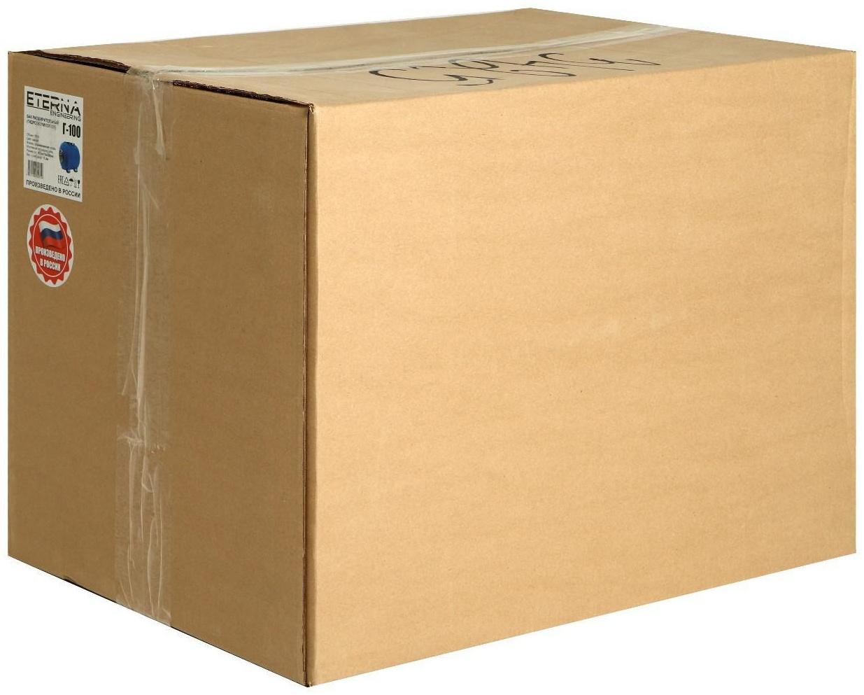 Гидроаккумулятор ETERNA Г-100, для систем водоснабжения, горизонтальный, 100 л, сталь.фланец