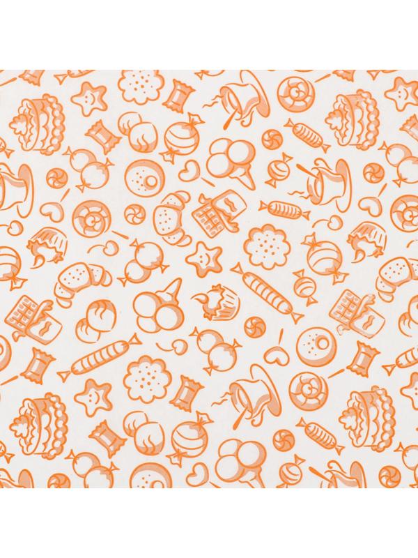 Бумага силиконизированная «Сладости», для выпечки, 0,38 х 5 м