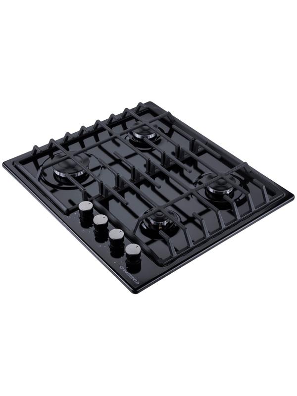 Варочная поверхность MAUNFELD EGHE.64.6CB/G, газовая, 4 конфорки, чёрная