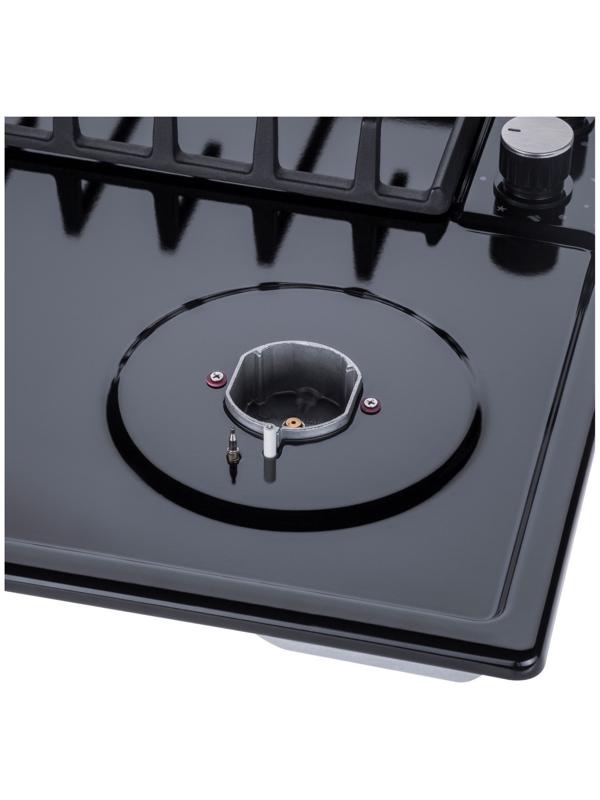 Варочная поверхность MAUNFELD EGHE.64.6CB/G, газовая, 4 конфорки, чёрная