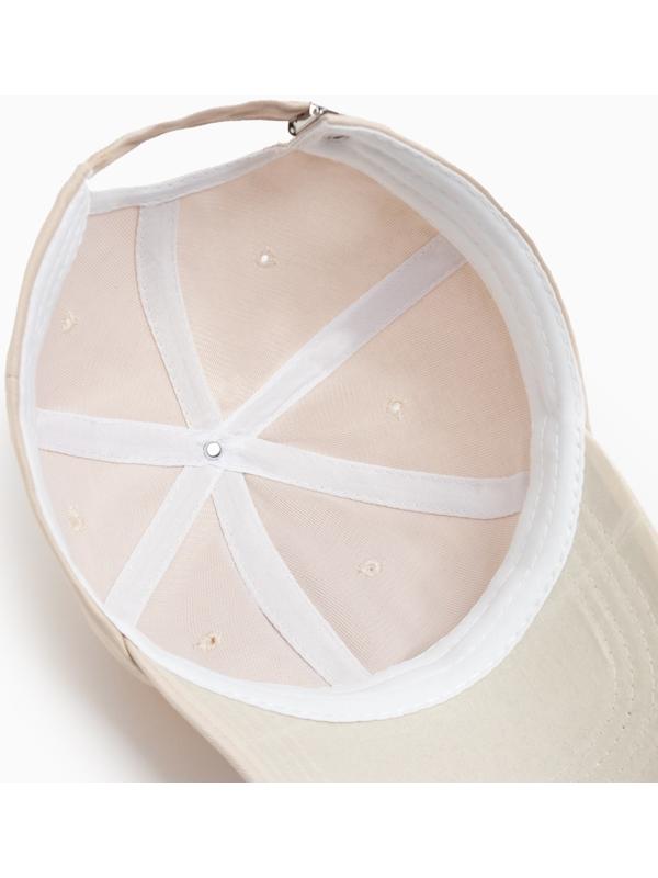 Кепка однотонная MINAKU цвет бежевый, р-р 58