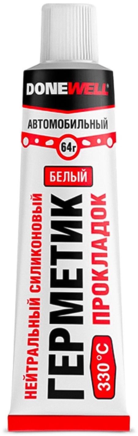 Герметик-прокладка DONEWELL силиконовый, высокотемпературный, белый, 64 г