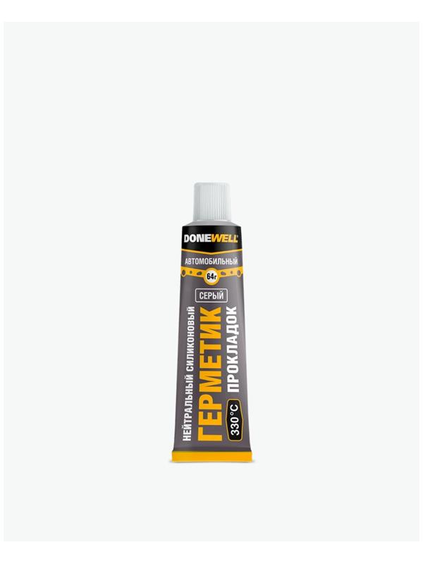 Герметик-прокладка DONEWELL силиконовый, высокотемпературный, серый, 64 г