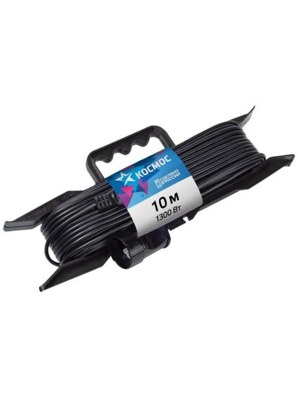 Удлинитель-шнур на рамке «КОСМОС» YPKsm10m-1g(6A), 1х10м, 6А, IP20, 1.3кВт, ПВС 2х0.75