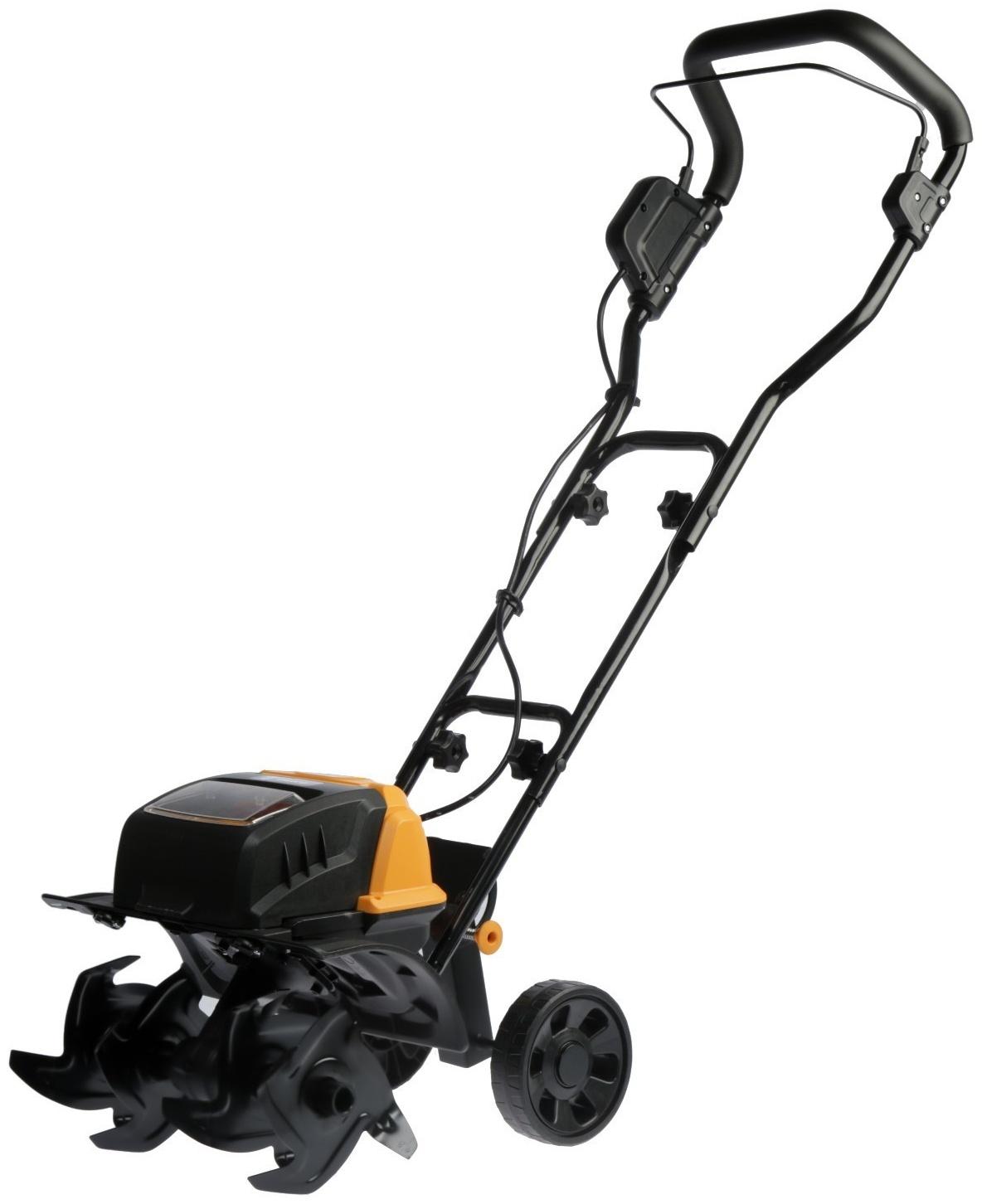 Культиватор аккумуляторный DEKO DKET40, 20 В, 2х4 Ач, 150 об/мин, ширина/глубина 36/18 см