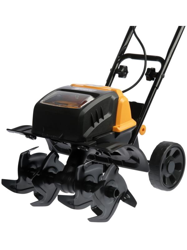 Культиватор аккумуляторный DEKO DKET40, 20 В, 2х4 Ач, 150 об/мин, ширина/глубина 36/18 см