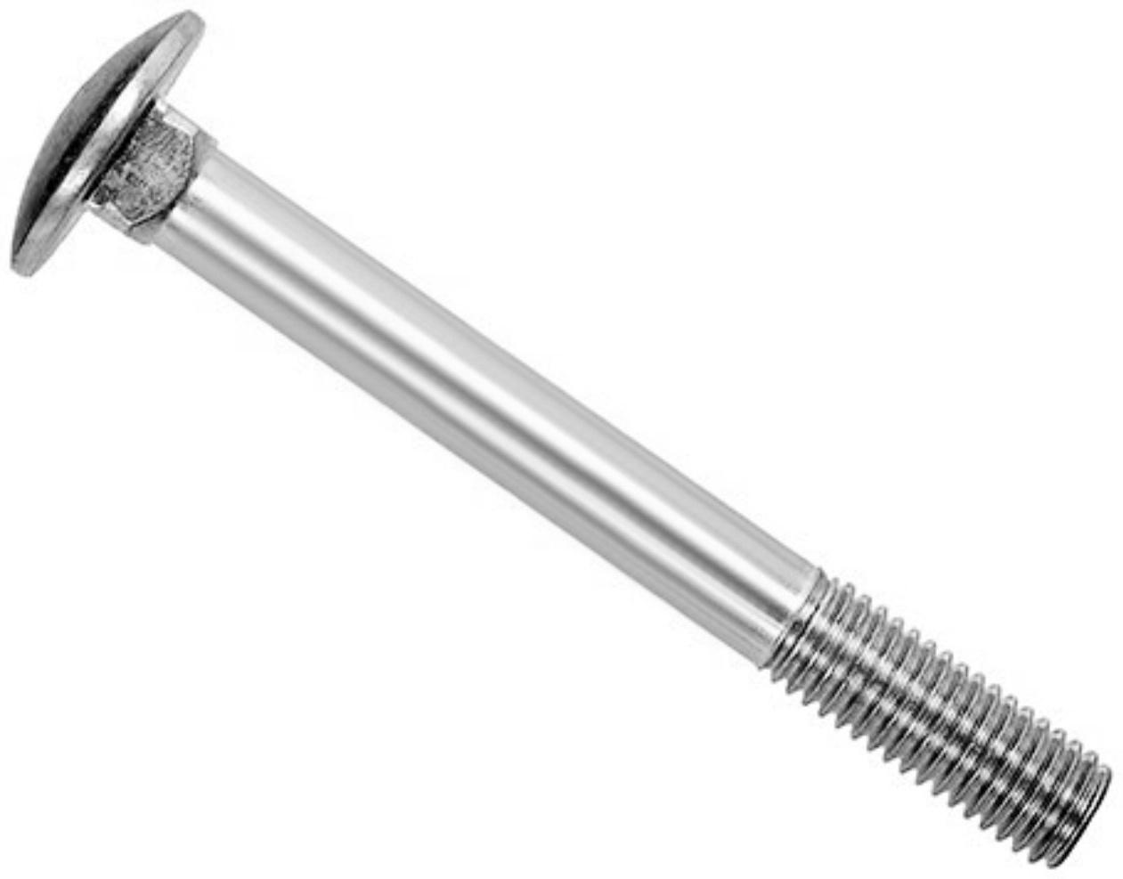 Болт с полукруглой головкой DIN 603, оцинкованный, 6х45 мм, 1 кг