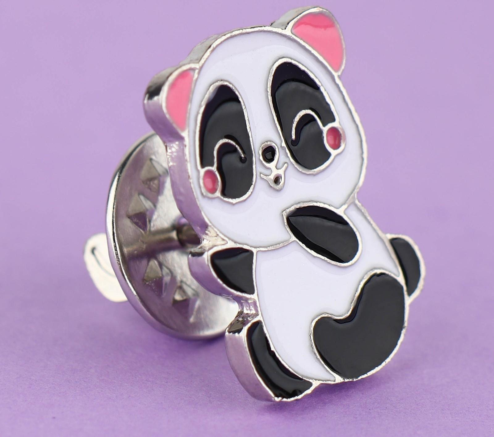 Значок металлический «Панда» 1,4 х 1,7 см