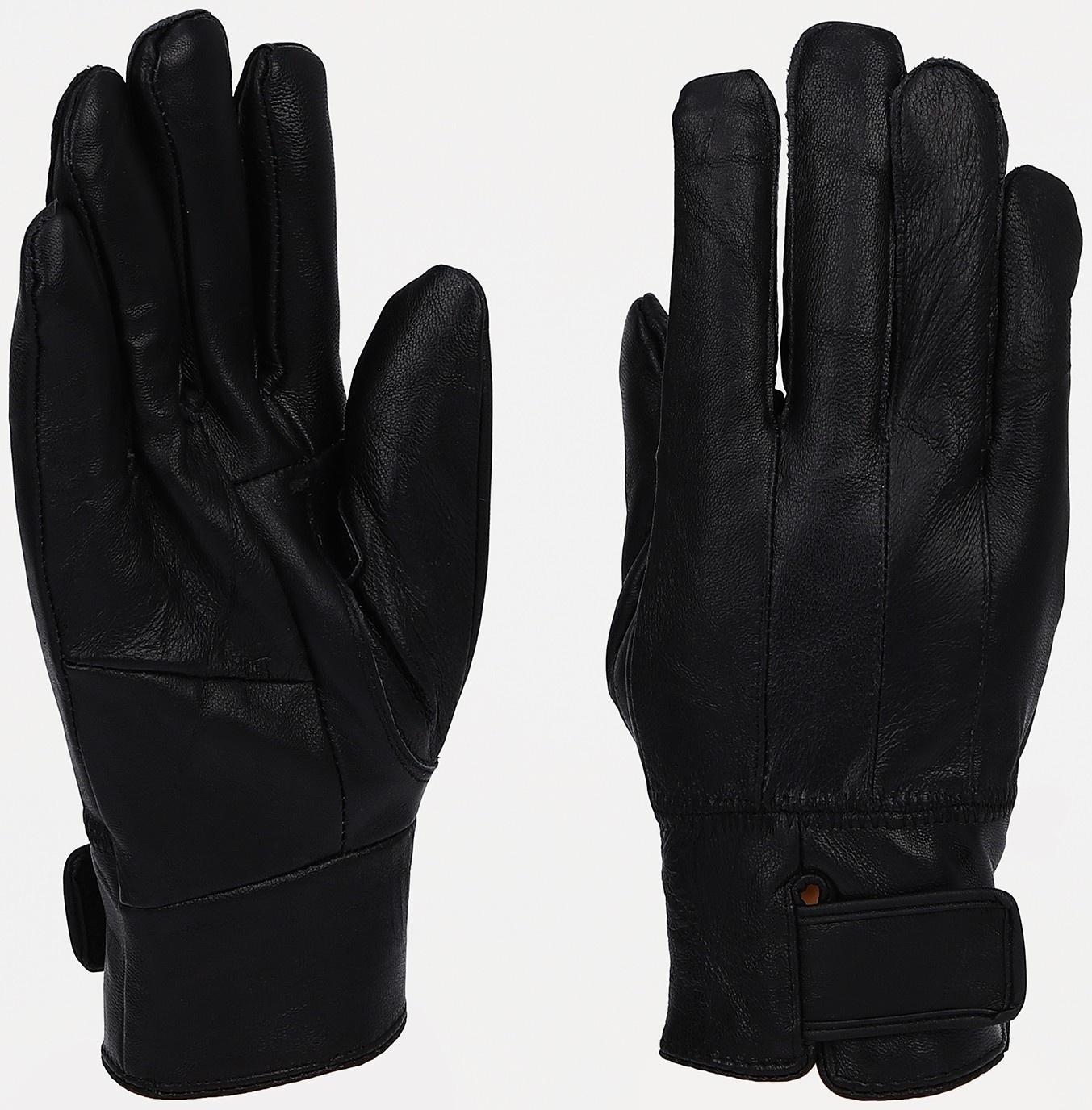 Перчатки мужские, безразмерные, с утеплителем, цвет чёрный