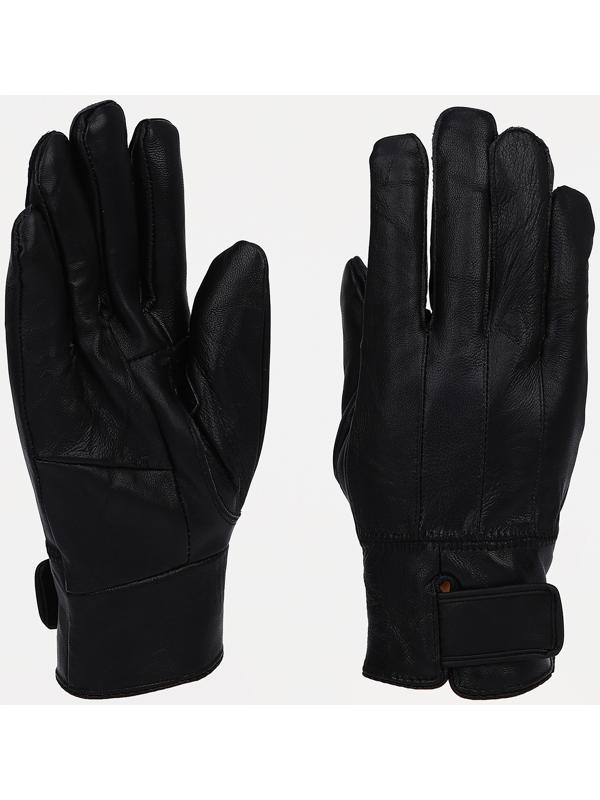 Перчатки мужские, безразмерные, с утеплителем, цвет чёрный