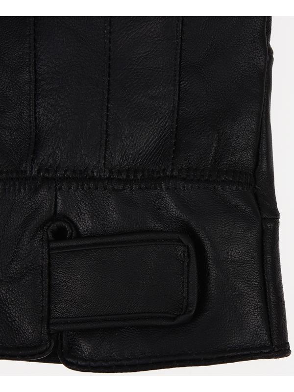 Перчатки мужские, безразмерные, с утеплителем, цвет чёрный