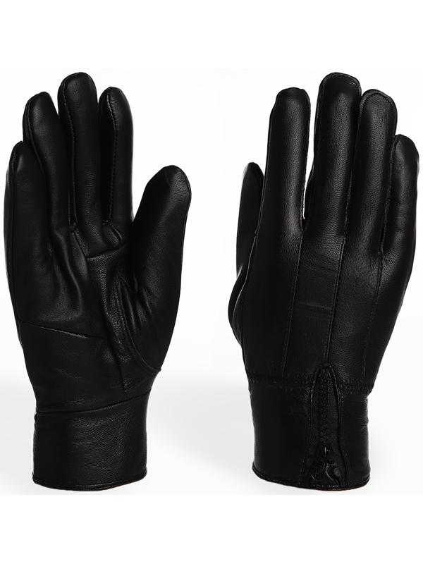 Перчатки мужские, безразмерные, с утеплителем, цвет чёрный