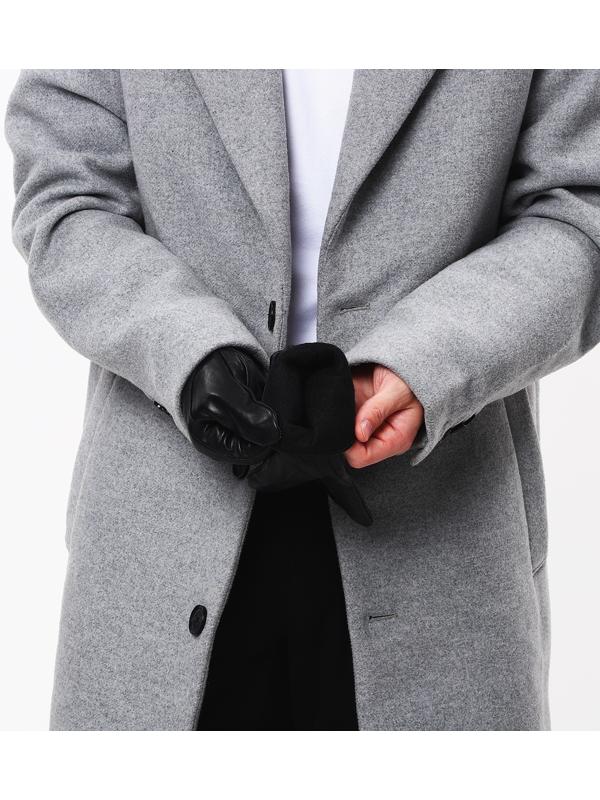 Перчатки мужские, безразмерные, с утеплителем, цвет чёрный