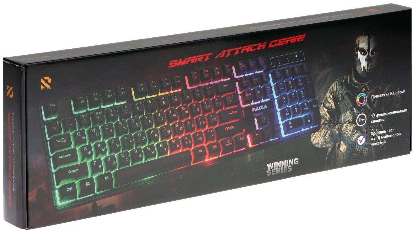 Клавиатура Smartbuy RUSH Nucleus, игровая, проводная, мембранная, 104+12 клавиш, USB, чёрная