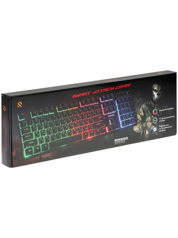 Клавиатура Smartbuy RUSH Nucleus, игровая, проводная, мембранная, 104+12 клавиш, USB, чёрная