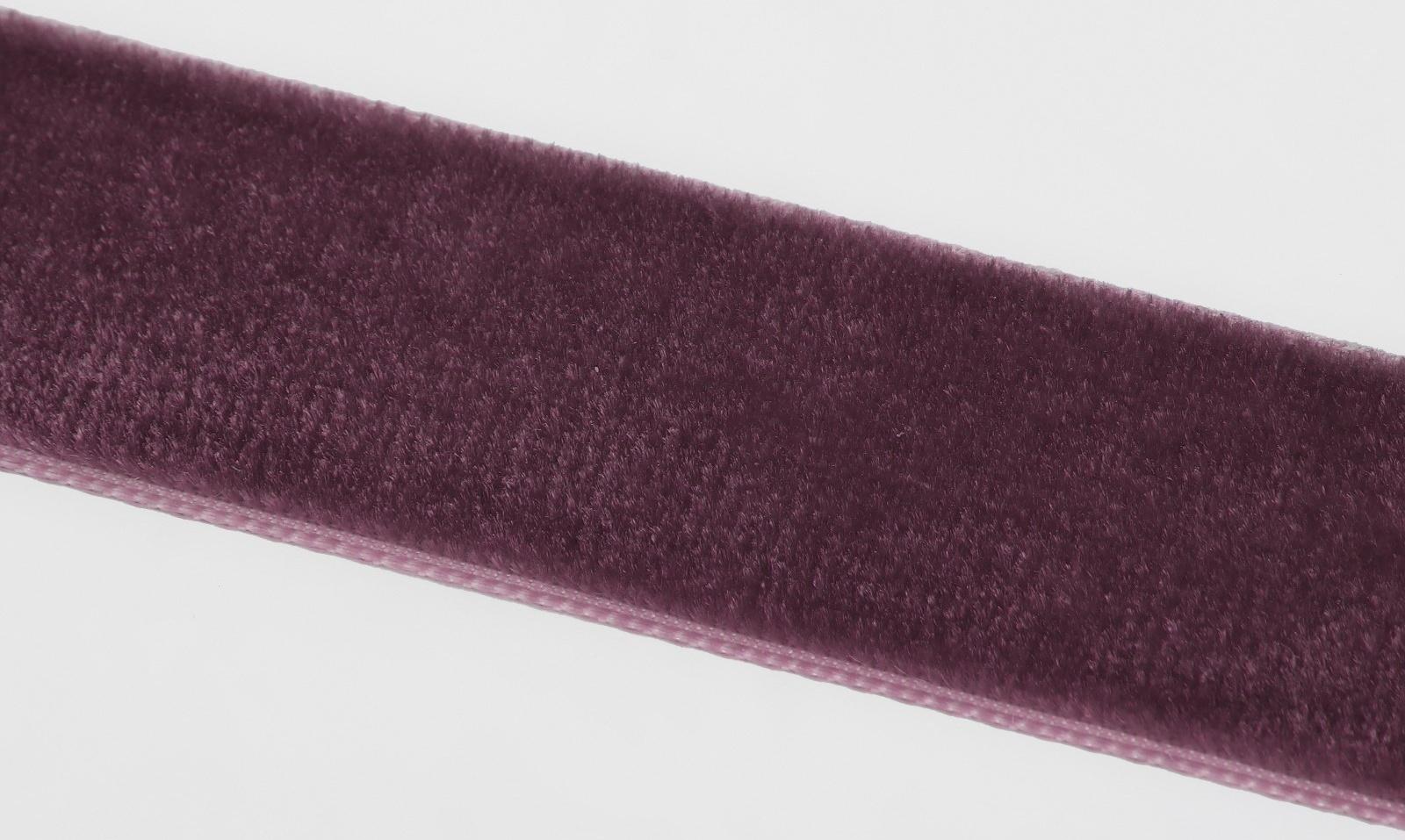 Лента бархатная, 20 мм, 18 ± 1 м, цвет ежевичный №199